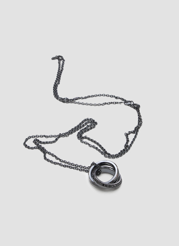 COED, black diamond necklace 0.45ct