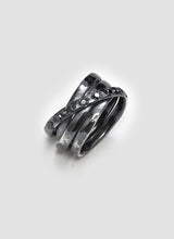 Cage Mini, black diamond 0.3ct ring