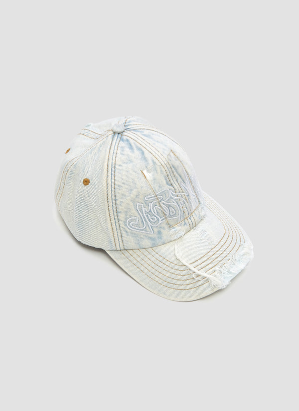 Distressed baseball hat