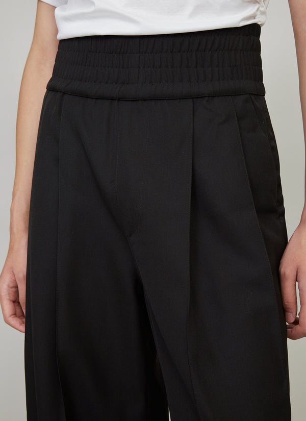 High-waisted large trousers