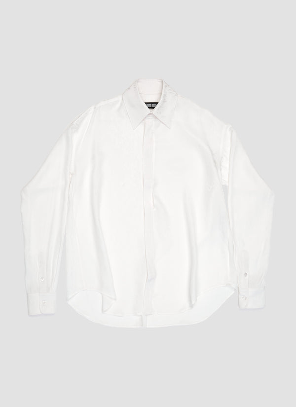 Long shirt with signature opening
