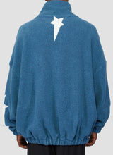 High-neck star pullover