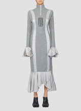 Layered knit dress